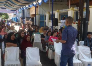 Wakil Ketua Fraksi Partai Demokrat, Dodi R Simangunsong, sosialiasikan Wasbang di Medan Kota