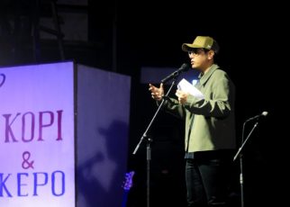 Wali Kota Medan, Rico Tri Putra Bayu Waas, di Taman Budaya Medan