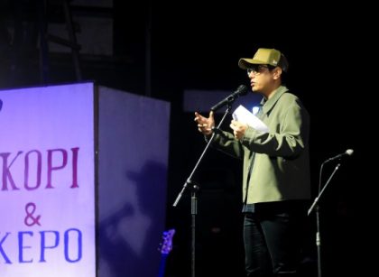 Wali Kota Medan, Rico Tri Putra Bayu Waas, di Taman Budaya Medan