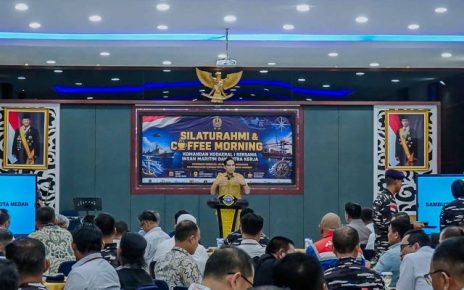 Wali Kota Medan, Rico Tri Putra Bayu Waas, hadiri silaturahmi dan coffee morning Komandan Kodaeral di Belawan