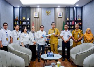 Wali Kota Medan, Rico Tri Putra Bayu Waas, menerima kunjungan PT. Garuda Indonesia