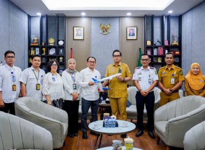 Wali Kota Medan, Rico Tri Putra Bayu Waas, menerima kunjungan PT. Garuda Indonesia