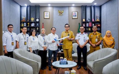Wali Kota Medan, Rico Tri Putra Bayu Waas, menerima kunjungan PT. Garuda Indonesia