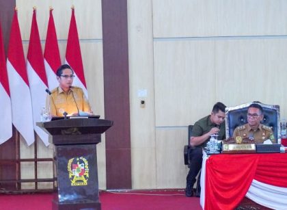 Wali Kota Medan, Rico Tri Putra Bayu Waas, pada sidang paripurna laporan Reses DPRD