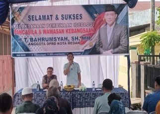 Anggota DPRD Fraksi PAN, T. Bahrumsyah, sosialisasikan ideologi Pancasila & Wasbang di Belawan