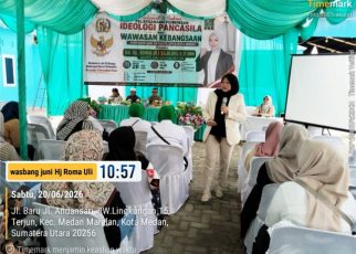 Anggota DPRD Medan Fraksi Hanura-PKB, Roma Uli Silalahi, sosialisasikan Ideologi Pancasila di Marelan