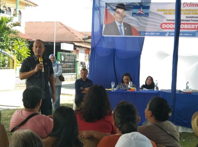 Anggota DPRD Medan Fraksi Partai Demokrat, Dodi R Simangunsong, gelar Sosper ke VI TA 2026 di Medan Kota
