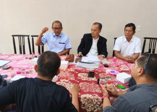 Anggota DPRD Medan Fraksi Partai NasDem, Antonius D Tumanggor, beri keterangan kepada wartawan