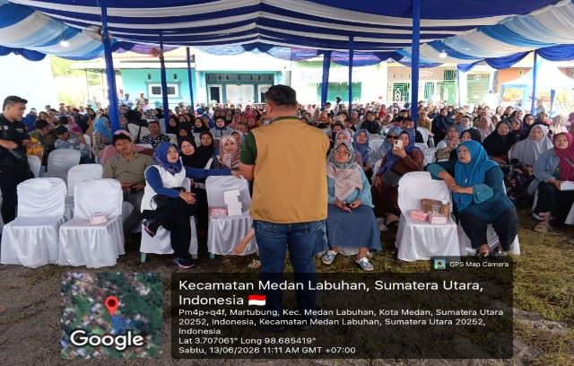 Anggota DPRD Medan Fraksi Partai NasDem, Saipul Bahri, gelar Sosper VI TA 2026 di Medan Labuhan 2