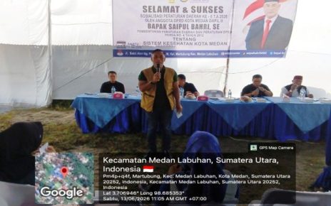 Anggota DPRD Medan Fraksi Partai NasDem, Saipul Bahri, gelar Sosper VI TA 2026 di Medan Labuhan