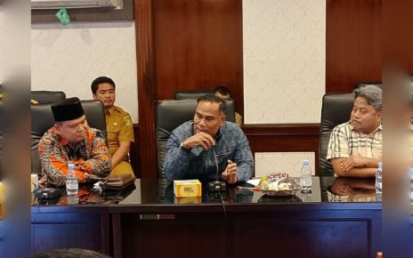 Anggota DPRD Medan, Saipul Bahri, pada pertemuan dengan Wali Kota Medan