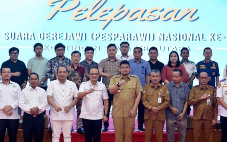 Gubernur Sumut, Bobby Nasution, lepas rombongan Pesparawi ke Manokwari