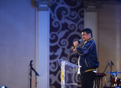 Gubernur Sumut, Bobby Nasution, pada pelantikan AMPI Sumut