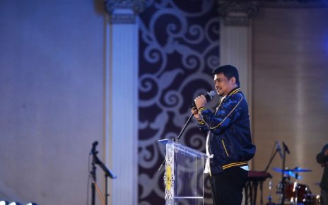 Gubernur Sumut, Bobby Nasution, pada pelantikan AMPI Sumut