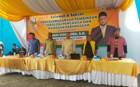 Wakil Ketua DPRD Medan, Hadi Suhendra, sosialisasikan Ideologi Pancasila & Wasbang di Marelan