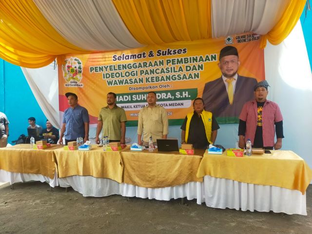 Wakil Ketua DPRD Medan, Hadi Suhendra, sosialisasikan Ideologi Pancasila & Wasbang di Marelan
