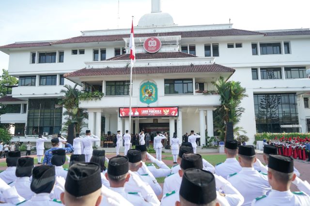 Wali Kota Medan, Rico Tri Putra Bayu Waas, pada Upacara Harlah Pancasila 2026