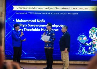 Wali Kota Medan, Rico Tri Putra Bayu Waas, pada dialog anak berprestasi Kota Medan