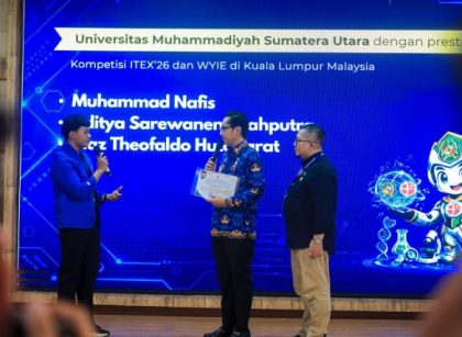 Wali Kota Medan, Rico Tri Putra Bayu Waas, pada dialog anak berprestasi Kota Medan