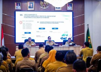 Wali Kota Medan, Rico Tri Putra Bayu Waas, pimpin Rakor bersama OPD