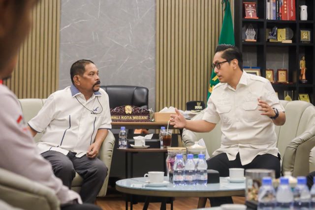 Wali Kota Medan, Rico Tri Putra Bayu Waas, terima audiensi LPK Majime Training Centre