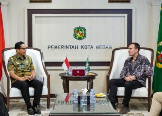 Wali Kota Medan, Rico Tri Putra Bayu Waas, terima kunjungan Dubes Finlandia