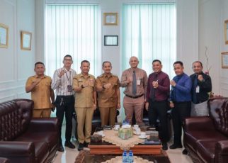 Wali Kota Tebingtinggi, Iman Irdian Saragih, terima audiensi KCP Bank Sumut
