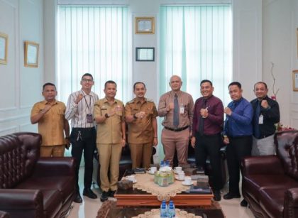 Wali Kota Tebingtinggi, Iman Irdian Saragih, terima audiensi KCP Bank Sumut
