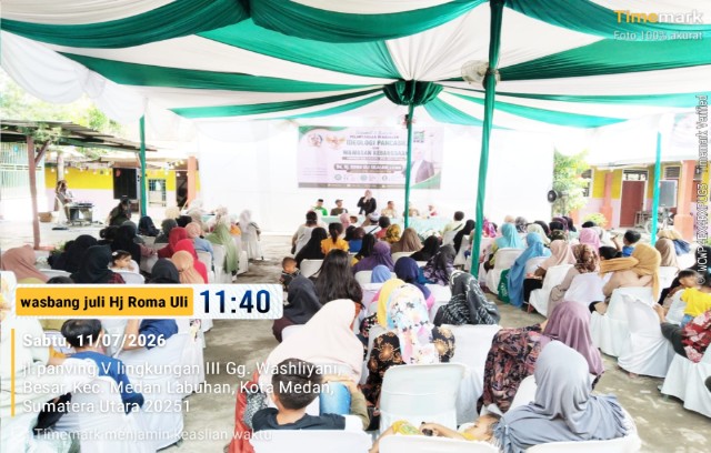 Anggota DPRD Medan Fraksi Hanura-PKB, Roma Uli Silalahi, laksanakan Penyebarluasan idiologi Pancasila di Medan Labuhan