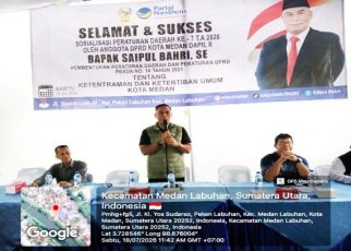 Anggota DPRD Medan Fraksi NasDem, Saipul Bahri, gelar Sosper VII TA 2026 di Medan Labuhan