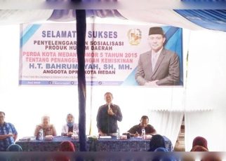 Anggota DPRD Medan Fraksi PAN-Perindo, T. Bahrumsyah, gelar Sosper VII TA 2026 di Marelan 1