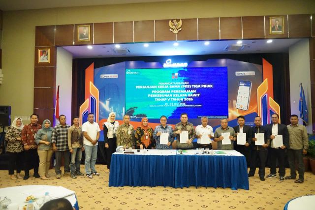 Bank Sumut teken PKS Program Peremajaan Perkebunan Kelapa Sawit
