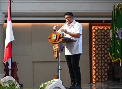 Gubernur Sumut, Bobby Nasution, buka Rakor Monitoring dana TKD