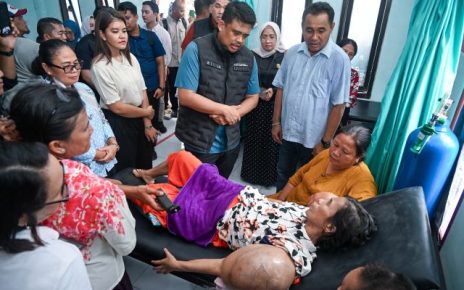 Gubernur Sumut, Bobby Nasution, kunjungi Puskesmas Lagundri 1