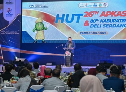 Gubernur Sumut, Bobby Nasution, pada HUT 80 Kabupaten Deliserdang