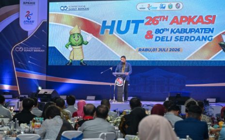 Gubernur Sumut, Bobby Nasution, pada HUT 80 Kabupaten Deliserdang