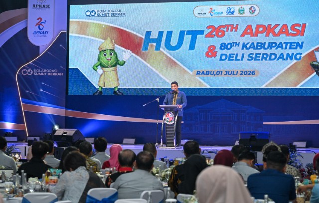 Gubernur Sumut, Bobby Nasution, pada HUT 80 Kabupaten Deliserdang