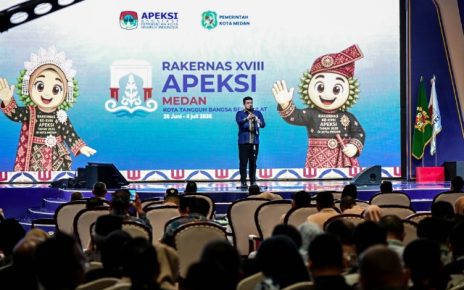 Gubernur Sumut, Bobby Nasution, pada Rakernas Apeksi