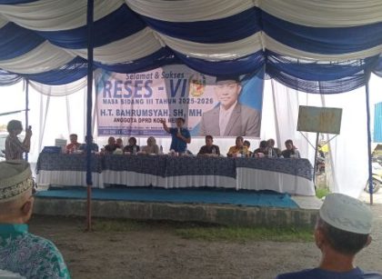 Ketua Fraksi PAN-Perindo DPRD Medan, T. Bahrumsyah, gelar Reses VI Masa Sidang III Tahun Sidang 2025-2026 TA 2026 di Belawan 2