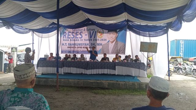 Ketua Fraksi PAN-Perindo DPRD Medan, T. Bahrumsyah, gelar Reses VI Masa Sidang III Tahun Sidang 2025-2026 TA 2026 di Belawan 2
