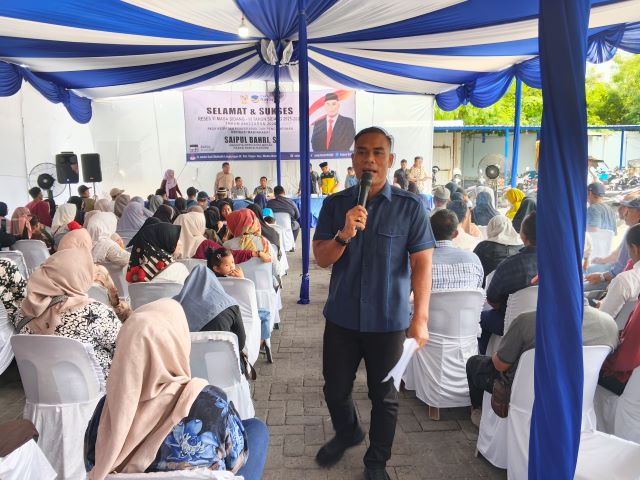 Sekretaris Fraksi Partai NasDem DPRD Medan, Saipul Bahri, gelar Reses VI TA 2026 di Jalan Abdul Sani Muthalib, Medan Marelan 1