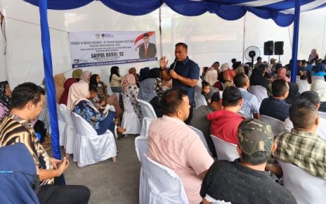 Sekretaris Fraksi Partai NasDem DPRD Medan, Saipul Bahri, gelar Reses VI TA 2026 di Jalan Abdul Sani Muthalib, Medan Marelan