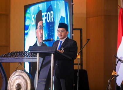 Staf Ahli Bidang Kemasyarakatan, Adlan, pada dialog Komdigi dalam rangka Rakernas APEKSI XVIII
