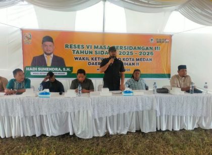 Wakil Ketua DPRD Medan, Hadi Suhendra, gelar Reses VI TA 2026 di Marelan