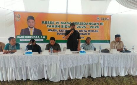 Wakil Ketua DPRD Medan, Hadi Suhendra, gelar Reses VI TA 2026 di Marelan