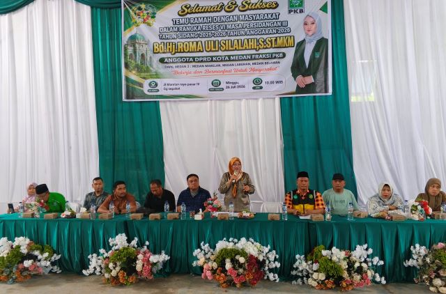Wakil Ketua Fraksi Hanura-PKB DPRD Medan, Roma Uli Silalahi, gelar Reses VI TA 2026 di Marelan 2