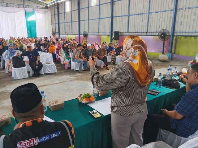 Wakil Ketua Fraksi Hanura-PKB DPRD Medan, Roma Uli Silalahi, gelar Reses VI TA 2026 di Marelan 3