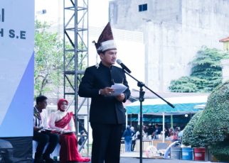 Wali Kota Tebingtinggi, Iman Irdian Saragih, pada HUT Kota Tebingtinggi