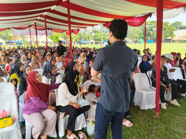 Bendahara Fraksi PSI DPRD Kota Medan, Reinhart Jeremy Anindhita, gelar Sosialisasi Perda ke VIII TA 2026 di Medan Deli 4