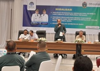 Dirut Perumda Tirtanadi, Ardian Surbakti, sosialisasikan pemasangan pipa baru